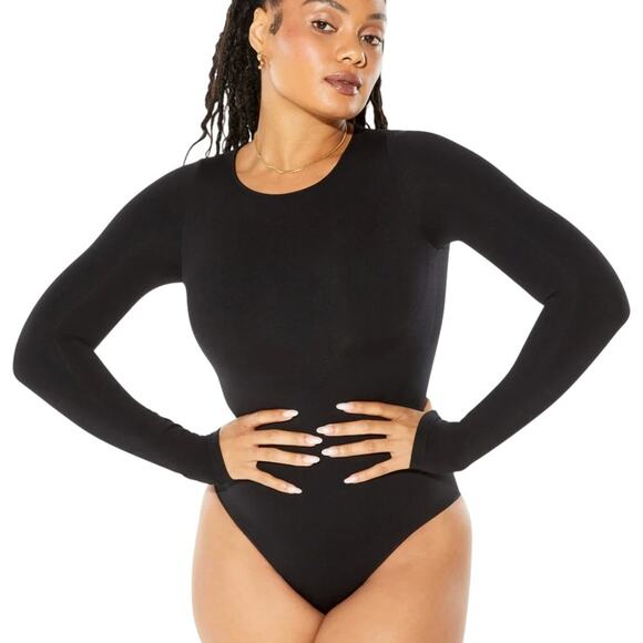 Fabletics Nearly Naked Shaping Longsleeve Bodysuit XL/XXL - Picture 1 of 9